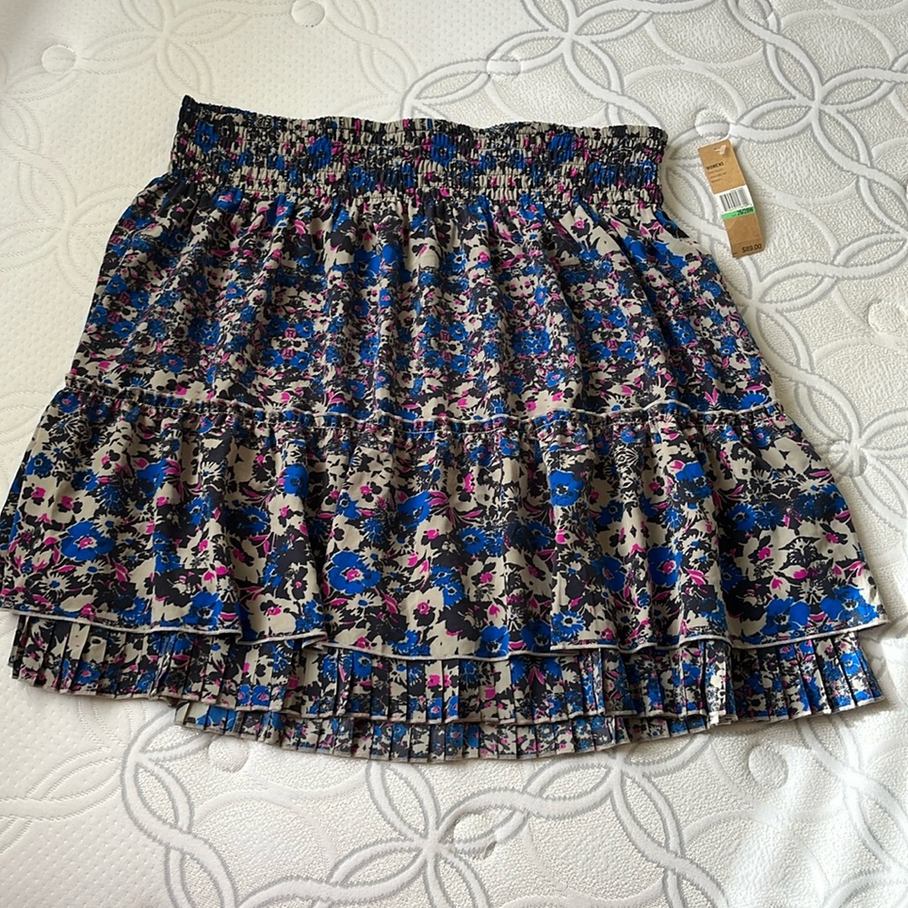 DKNY Jeans tiered ruffle flounce skirt